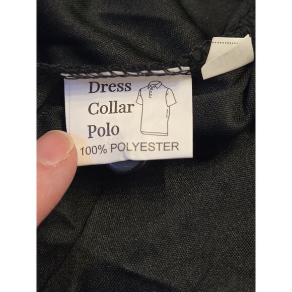 NWOT Collars & Co Mens 2XL English Spread Collar Polo Shirt - Black - Picture 6 of 8